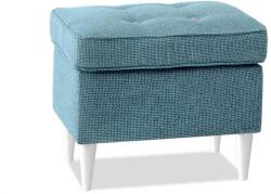 VOX bútor MALMO puff, türkíz-fehér