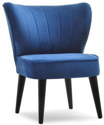 VOX bútor ARMI retro klubfotel sötétkék-fekete