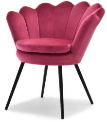 VOX bútor LAZAR kagylófotel, rózsaszín-fekete
