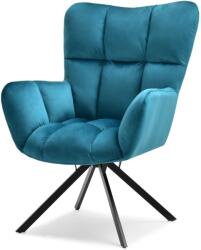 VOX bútor KIRA fotel, türkiz velúr