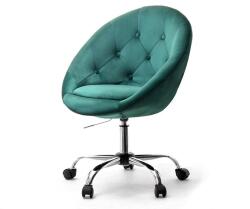 Vox bútor SALA 4 zöld velvet görgős forgófotel