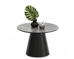 VOX bútor OTTAWA 60 dohányzóasztal, grafit-márvány, fekete