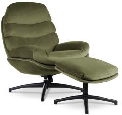 Vox bútor LIMA XL hintafunkciós forgófotel lábtartóval, olive