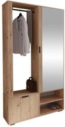 Vox bútor Locker tükrös előszobafal, tölgy
