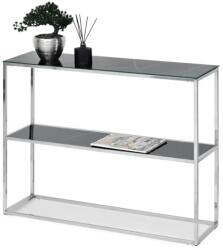 Vox bútor BALI BIS konzolasztal, fekete márvány-króm