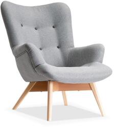 VOX bútor LORI füles fotel, szürke-bükk