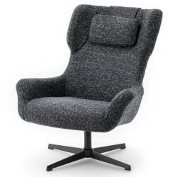 Vox bútor IRVING forgófotel, kék melange-fekete