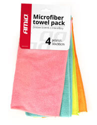 AMiO Mikroszálas törölköző készlet 30x30cm Cwash-02 4 db (01046)