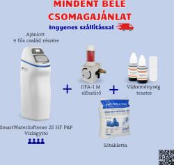 Euro-Clear SmartWaterSoftener HF 25 vízlágyító berendezés + DFA-1M előszűrő + Vízkeménység teszter+ sótabletta (SWS25HF/P&P-HU-1-2)