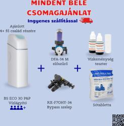 Euro-Clear BlueSoft Eco 30 Plug&Play vízlágyító berendezés + DFA-34M előszűrő + sótabletta (másolat) (BSEco-30/P&P-HU-1-2)