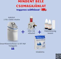 Euro-Clear SmartWaterSoftener HF 12 vízlágyító berendezés + DFA-1M előszűrő + Vízkeménység teszter + sótabletta (SWS12HF/P&P-HU-1-2)