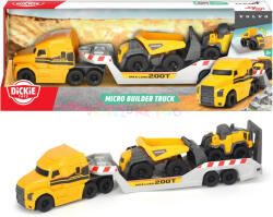 Dickie Toys Micro Builder Mack kamion Volvo munkagéppel