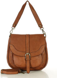 Marco Mazzini Vintage bőr válltáska | teve