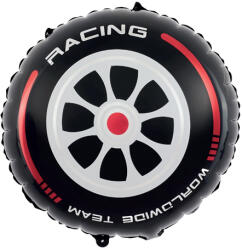 PartyPal Lufi, fólia, versenyautó kerék, 45x50 cm