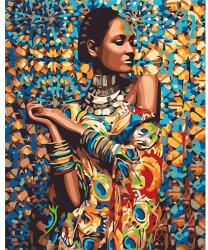 Brushme Számozott kifestő készlet, feszített vásznon, 40x50 cm - Zimbabwe hercegnője