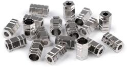 Fashion Díszes zsinórvég kupak Ø4 mm, 10db, nikkel, 890201