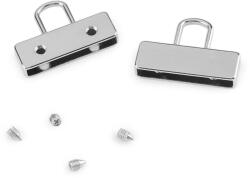 Fashion Fém heveder végződés 25mm, csavarozható, nikkel, 2db, 930757