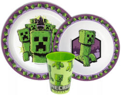 Mojang Minecraft étkészlet, micro műanyag szett 260 ml-es pohárral Nr5