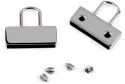 Fashion Fém heveder végződés 20mm, csavarozható, nikkel, 2db, 630496