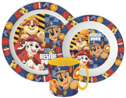 Nickelodeon Mancs Őrjárat étkészlet, micro műanyag szett 390 ml-es bögrével Nr2