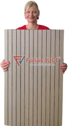  Szürke fahatású Falpanel Lamellás 3D (100 cm x 60 cm ) (FP-L04)
