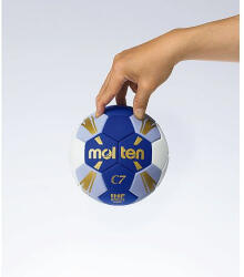 Molten Minge handbal Molten H1C3500 speciala pentru incepatori, super grip, marime 1, alb cu albastru (H1C3500-BW)