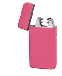 Novi Bricheta antivant metalica cu Plasma și USB + Cutie cadou Roz mata Bricheta