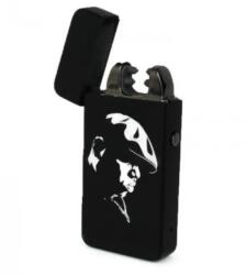 Novi Bricheta antivant metalica Notorious B. I. G. cu Plasma si Cablu USB + Husa + Perie curatare + Cutie cadou Bricheta