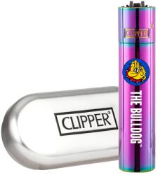 Clipper Bricheta metalica Clipper The Bulldog Oil Efect + cutie Bricheta