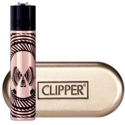 Clipper Bricheta metalica Clipper Amazing Skulls Roz Gold + Cutie Bricheta