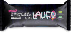 BrainMax Pure BrainMax Lauf Protein Carb Bar, fără glazură, BIO, 2x45 g