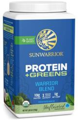  Sunwarrior Warrior Blend Organic Protein + Greens, fără arome, 750 g