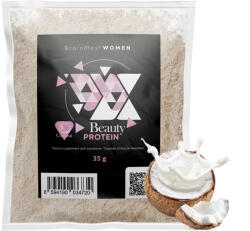 BrainMax Women Beauty Protein, protein pentru femei cu colagen, keratină și vitamine, 35 g, MOSTRĂ Aromă: Nucă de cocos