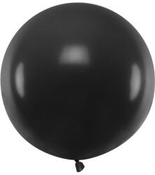  Kerek léggömb 60 cm, pasztell fekete (OLBOM-010)