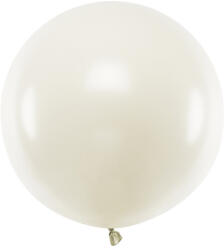 Kerek léggömb 60 cm, Pasztell világos krém (OLBOM-079J)