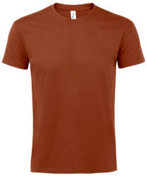 SOL'S Férfi IMPERIAL környakas rövid ujjú pamut póló, SOL'S SO11500, Terracotta-M (so11500te-m)