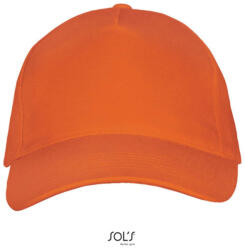 SOL'S Uniszex pamut 5 paneles baseball sapka, SOL'S SO00594, Orange-U (so00594or-u)