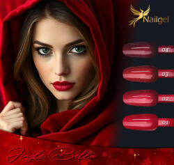  Jingle Bella 4 darabos gél lakk kollekció ajándék margarétával