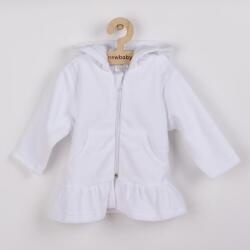 NEW BABY Plüss kapucnis pulóver New Baby Baby fehér - babyonline