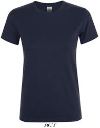 SOL'S Női REGENT kereknyakú rövid ujjú pamut póló, SOL'S SO01825, Navy-2XL (so01825nv-2xl)