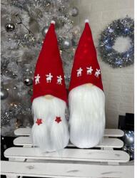 Manóvilág Karácsonyi Manó |Piros | 3 FEHÉR Rénszarvas(30-35 cm, kézzel készített)