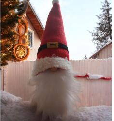 Manóvilág Mikulás manó - 20 cm, kézzel készített karácsonyi dekoráció