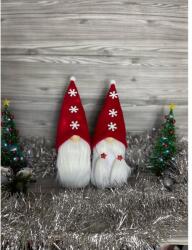 Manóvilág Karácsonyi Manó | Piros |3 FEHÉR Hópihe (30-35cm)