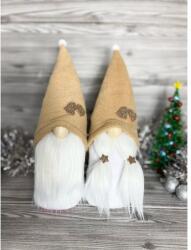 Manóvilág Karácsonyi Manó | Világosbarna | Csengő (30-35cm, kézzel készített)