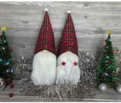 Manóvilág Karácsonyi Manó | Piros Kockás (30-35cm)