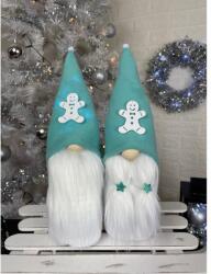 Manóvilág Karácsonyi Manó | Türkiz | Mézi(30-35 cm, kézzel készített)