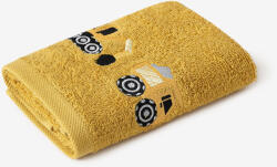 Goldea gyermek frottír törölköző - markolós a mustár színűn 30 x 50 cm