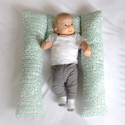 BabyJem Perna 3 in 1 : babynest, pentru gravide si pentru alaptare in forma de U BabyJem (Culoare: Gri) - shop-doa