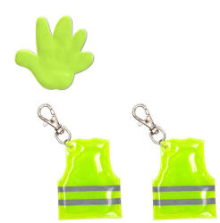  M-X031B Fényvisszaverős Matrica Úszó Kulcstartó (AL-36145)