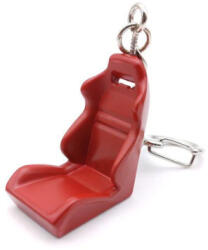  W16362-10R Sportülés kulcstartó fémből - piros (AL-80261)